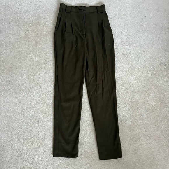 American Apparel Twill Pleated Pant - Picture 2 of 5